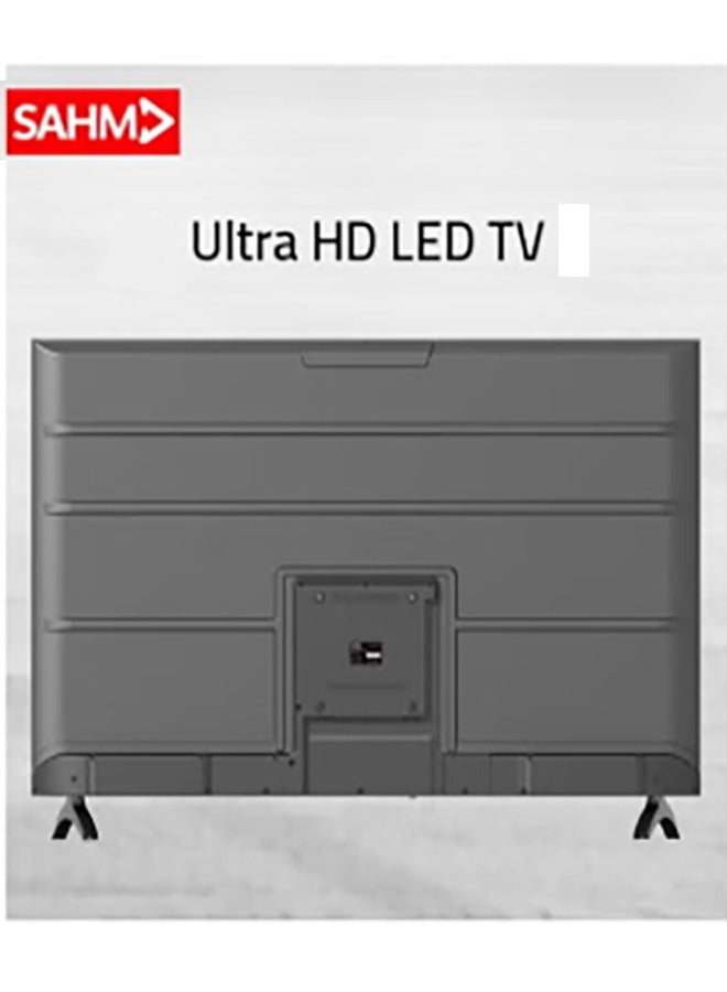 SAHM 50 Inch 4K Smart LED TV, Android 13 with E-Share, UHD 3840x2160 Resolution, 16:9 Aspect Ratio, 8GB ROM, 1.5GB RAM, 3 HDMI & 2 USB Ports | SHM-50LPS - Image 3