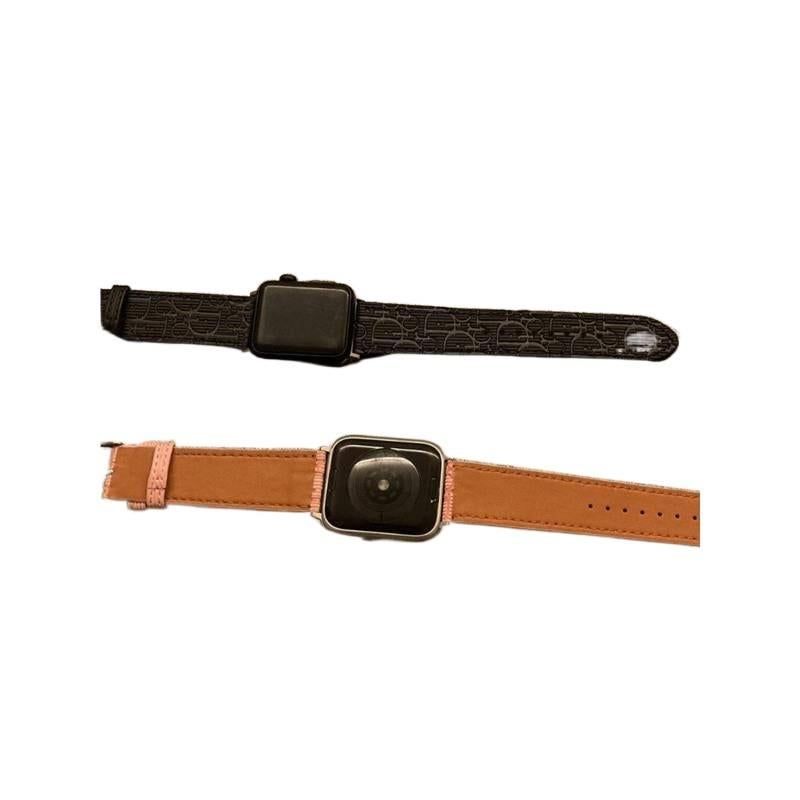 سوار ساعة ذكية سوار جلدي كلاسيكي متوافق باللون بني قابل للتعديل مع Apple Watch بملاءمة قابلة للتعديل وحزام بديل للاستخدام اليومي للاستخدام الشخصي للعائلة للتنقل اليومي - Image 4