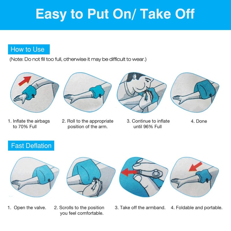 MoKo Arm Bands for Kids, Toddlers Begin to Swim Inflatable Pool Floats Sleeves, Cute Cartoon Swimming Wings Armlets Rings Floaties Tubes, Water Sports Learning Training Aids, Scallop - Image 5