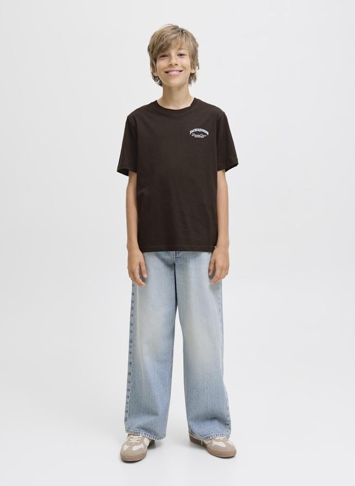 Jack & Jones Junior Youth Logo Crew Neck T-Shirt - Image 4