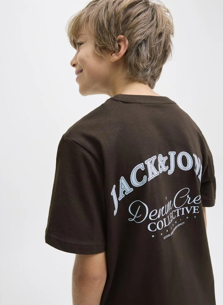 Jack & Jones Junior Youth Logo Crew Neck T-Shirt