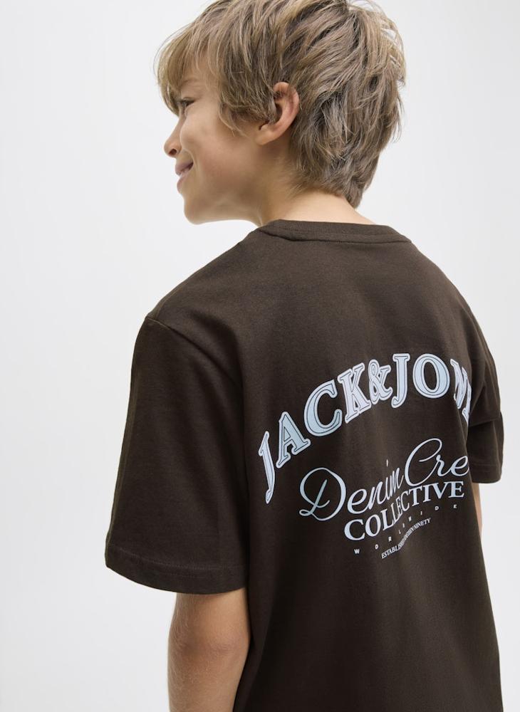 Jack & Jones Junior Youth Logo Crew Neck T-Shirt - Image 3