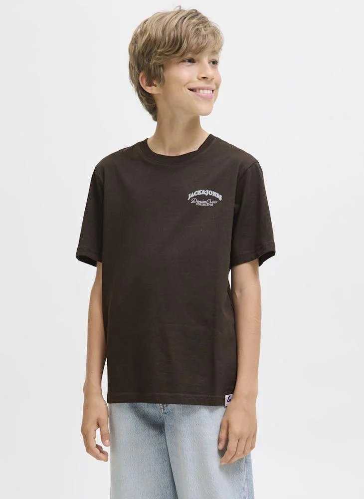 Jack & Jones Junior Youth Logo Crew Neck T-Shirt