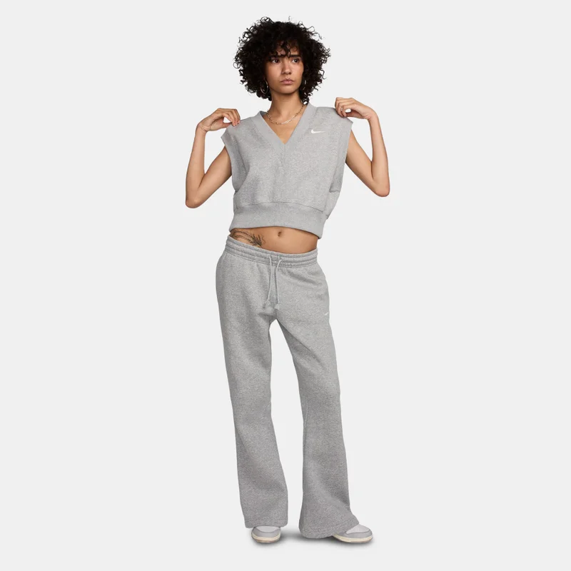 Nike Grey Women's Sportswear Phoenix Crop Top for Women | Best Price UAE