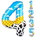 AXBMM 40 Inch Number 4 Balloon Blue Clouds Cartoon Story Balloons Toy Inspired Party Supplies for Birthday Garland Arch Kit Farm Favor Number 4 - Image 2