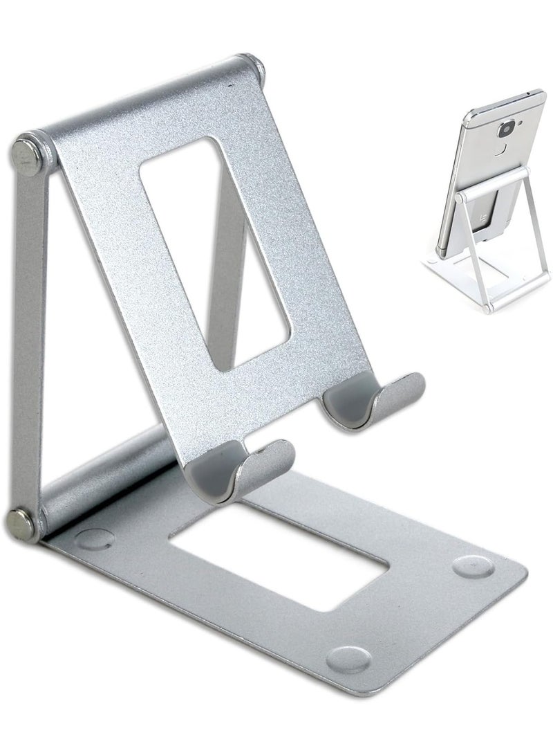 Raxoom Mobile Stand, Adjustable Tablet Holder Aluminum Desktop Stand Dock, Compatible with New iPad Pro/Mini/Air Galaxy A8/S7 iPhone 14/13/12 Pro Max Samsung Tab, Heavy Duty Foldable Tablet Accessories - Image 1
