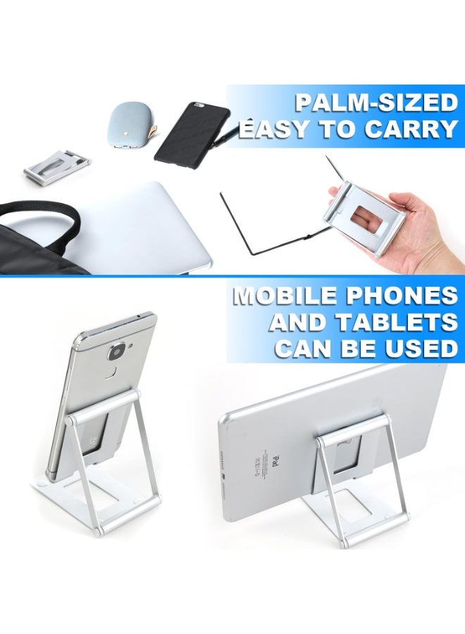 Raxoom Mobile Stand, Adjustable Tablet Holder Aluminum Desktop Stand Dock, Compatible with New iPad Pro/Mini/Air Galaxy A8/S7 iPhone 14/13/12 Pro Max Samsung Tab, Heavy Duty Foldable Tablet Accessories - Image 4