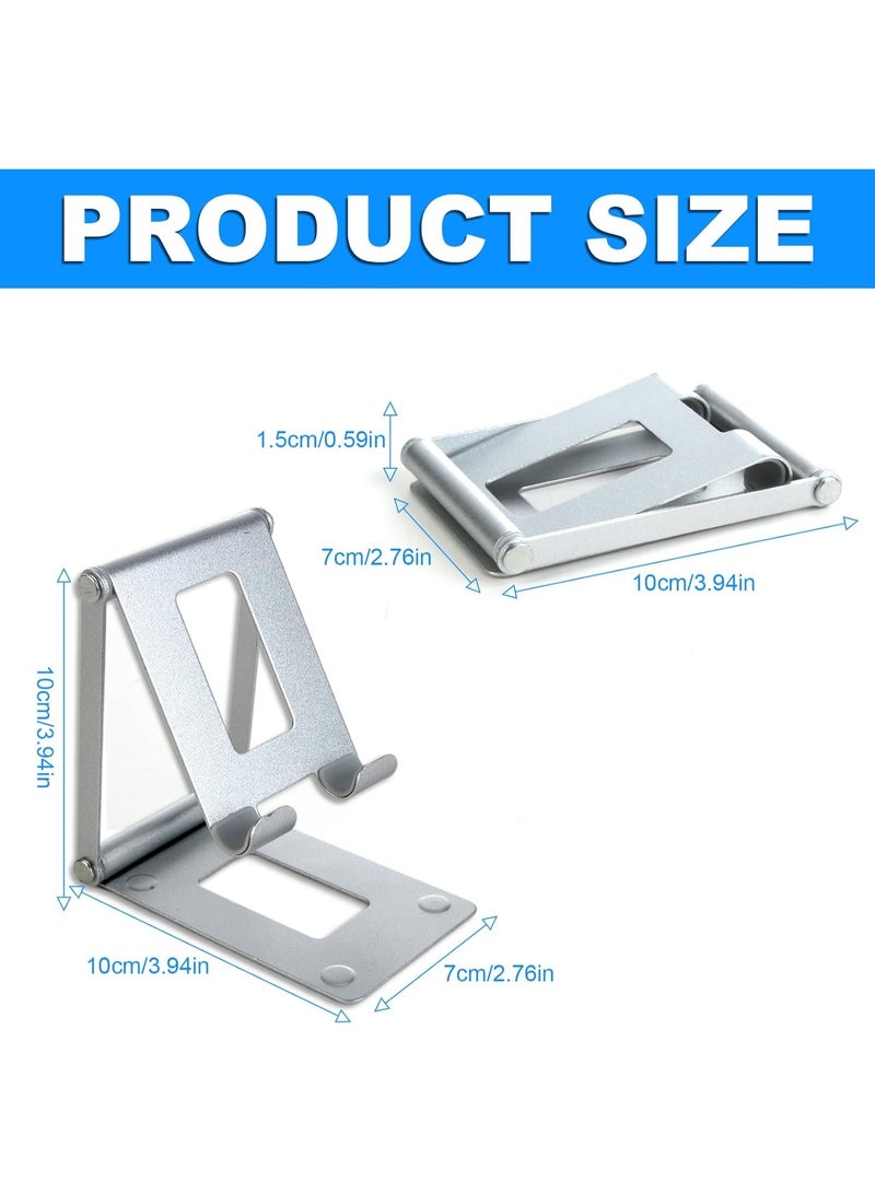 Raxoom Mobile Stand, Adjustable Tablet Holder Aluminum Desktop Stand Dock, Compatible with New iPad Pro/Mini/Air Galaxy A8/S7 iPhone 14/13/12 Pro Max Samsung Tab, Heavy Duty Foldable Tablet Accessories - Image 2