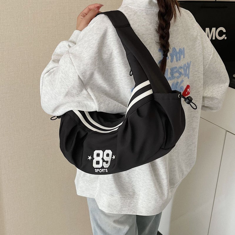 Women's Shoulder Bag, Digital Embroidery, Large Capacity, Casual Style - Image 1