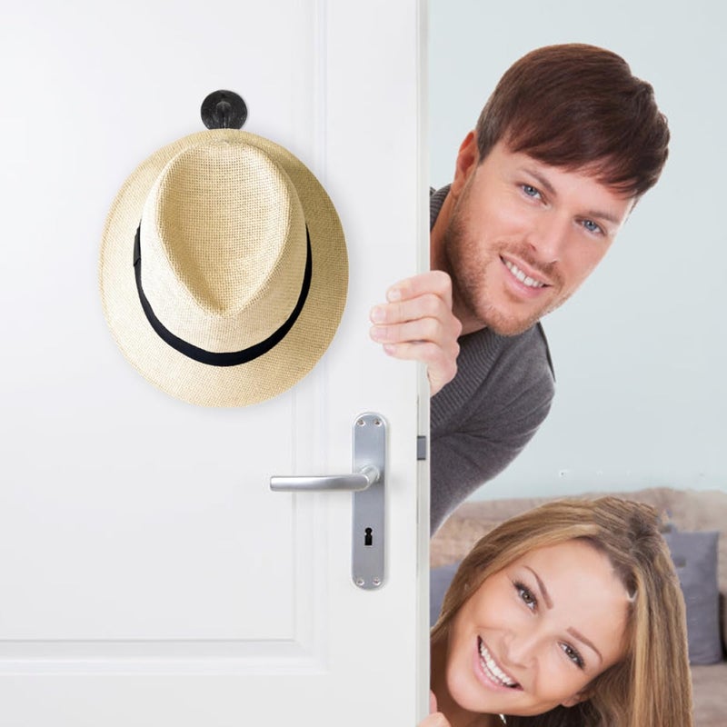 2Pcs Black Heavy Duty Metal Wall Hooks For Hanging Coats Hats Bags Mops Home Organization - Image 4