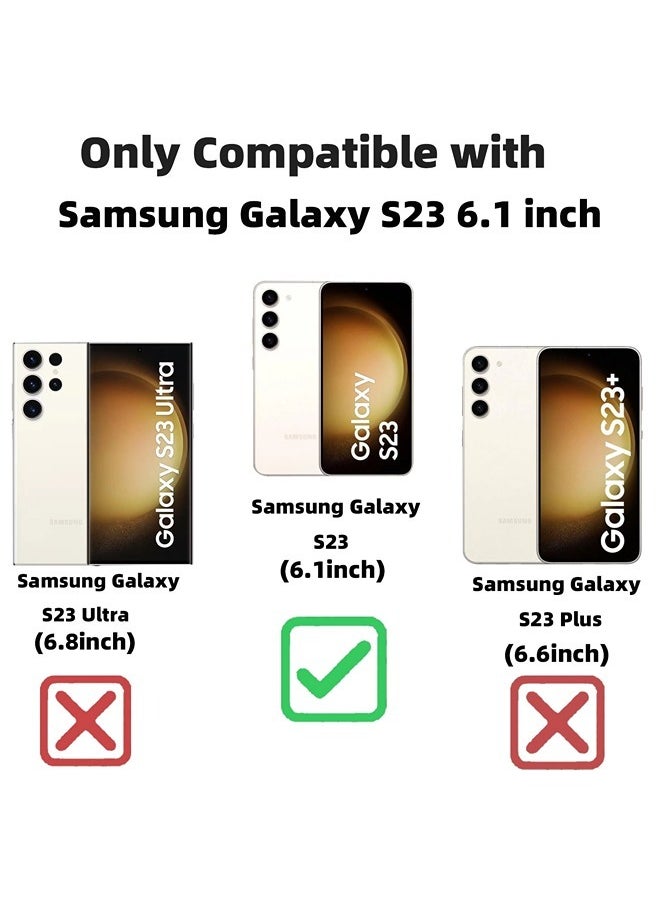 ShebSheb - for Samsung Galaxy S23 Case Glitter, Clear Magnetic Phone Cases with Camera Lens Protector [Compatible with MagSafe] Bling Sparkle Plating Soft TPU Slim ShockProof Protective Cover - Image 1