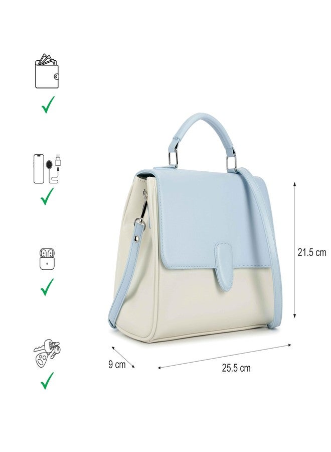 Fastrack Daily Drip Satchel Bag for Women | Medium Size with Magnetic Flap, Top Zip Closure, Inner Access Pocket & Detachable Sling Strap | Stylish 4.9L Satchel for Everyday Use - Image 4