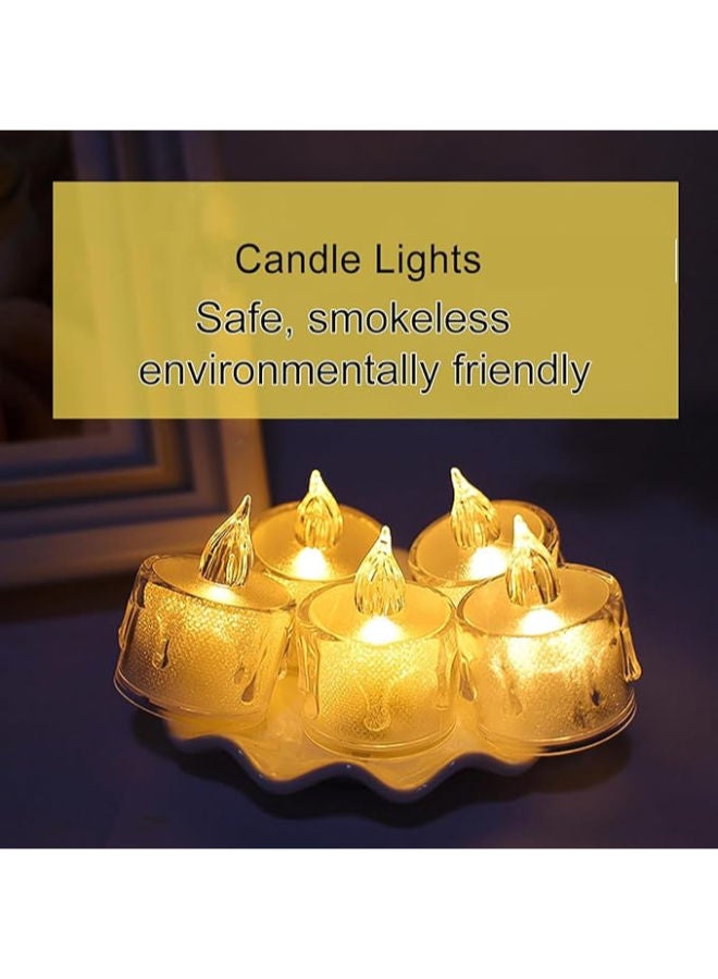 عبوة 24 شمعة كريستال LED لرمضان - Image 3