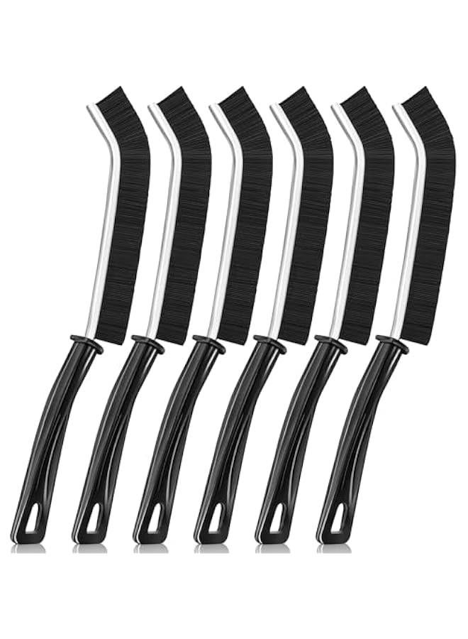 MIXDE Gap Cleaning Brush Hand-held Crevice Cleaning Tool Hard-bristled Window Groove Cleaning Brush, Small Crevice Cleaning Brushes for Blind, Baseboard, Fan, Window or Sliding Door Track (6 Pack) - Image 1