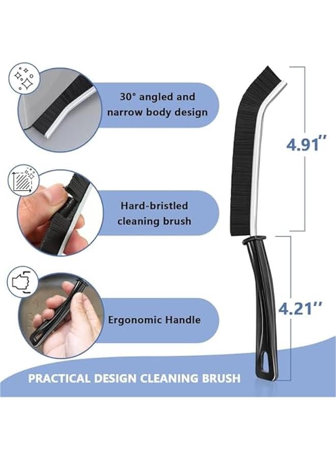 MIXDE Gap Cleaning Brush Hand-held Crevice Cleaning Tool Hard-bristled Window Groove Cleaning Brush, Small Crevice Cleaning Brushes for Blind, Baseboard, Fan, Window or Sliding Door Track (6 Pack) - Image 2
