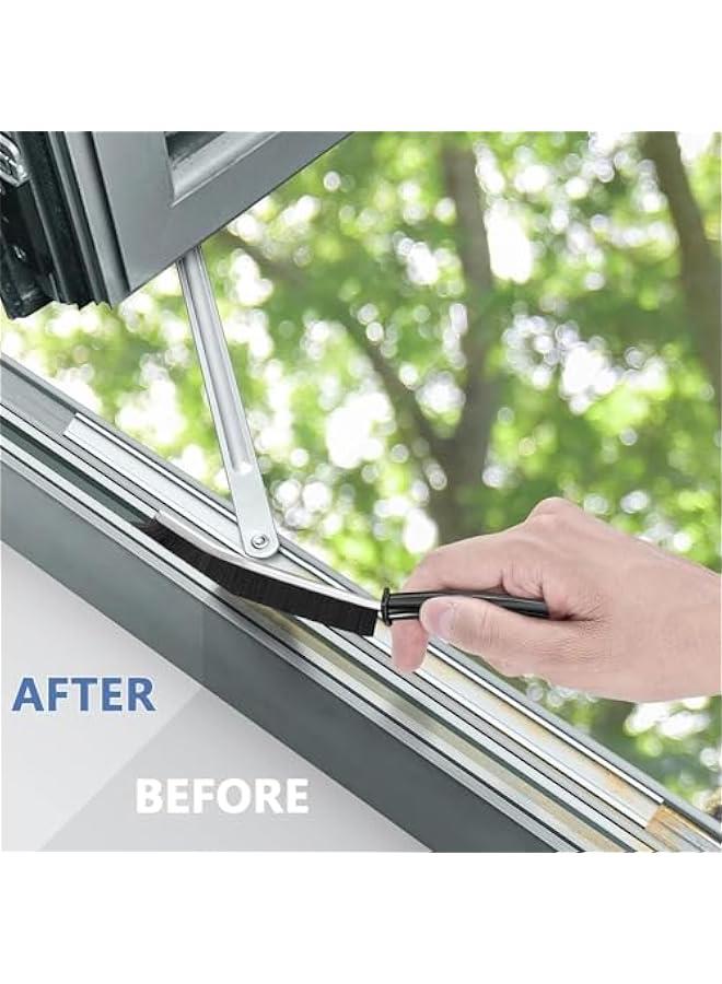 MIXDE Gap Cleaning Brush Hand-held Crevice Cleaning Tool Hard-bristled Window Groove Cleaning Brush, Small Crevice Cleaning Brushes for Blind, Baseboard, Fan, Window or Sliding Door Track (6 Pack) - Image 4