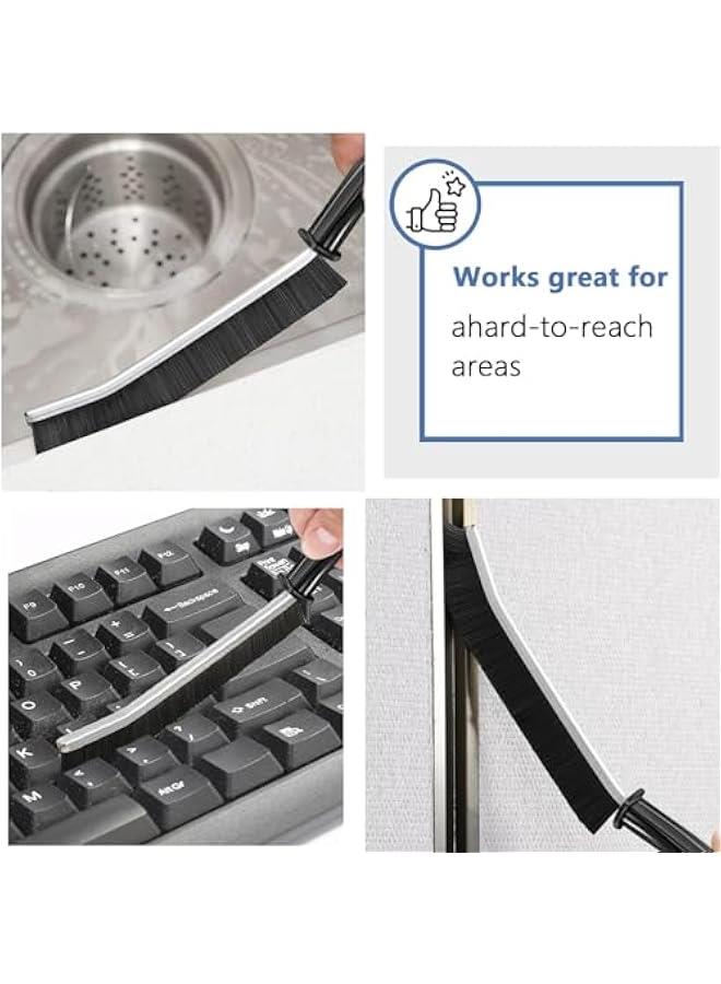 MIXDE Gap Cleaning Brush Hand-held Crevice Cleaning Tool Hard-bristled Window Groove Cleaning Brush, Small Crevice Cleaning Brushes for Blind, Baseboard, Fan, Window or Sliding Door Track (6 Pack) - Image 5