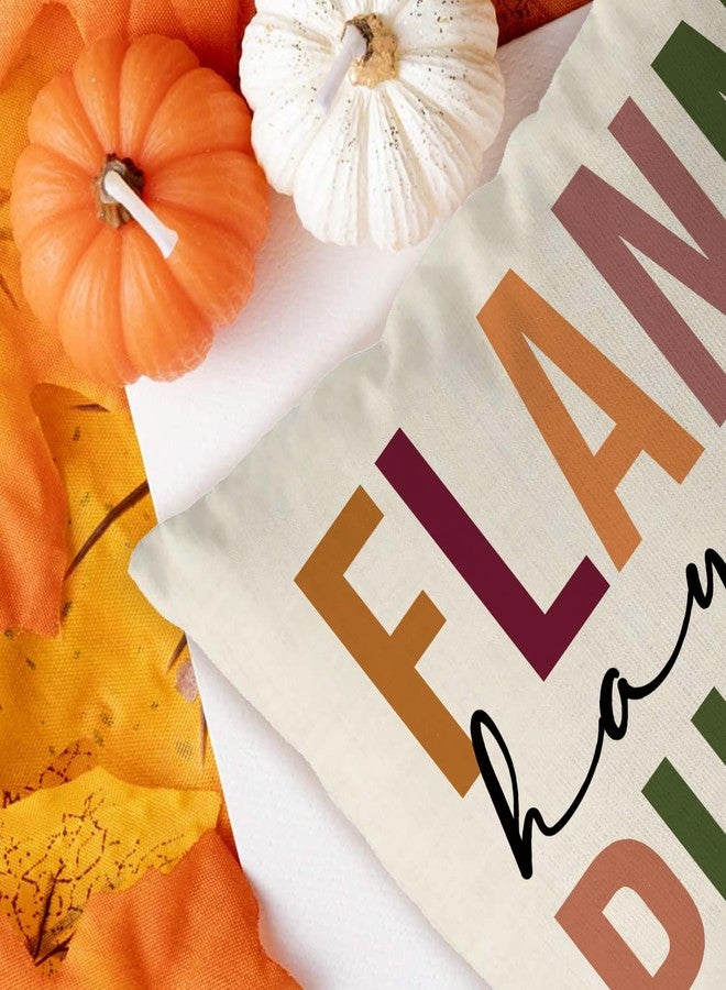 GAGEC Fall Pillow Covers 18x18 Inch Flannels Pumpkins Bonfires Autumn Harvest Holiday Pillows Case Linen Farmhouse Sofa Bedroom Throw Cushion Cover Decoration - Image 3