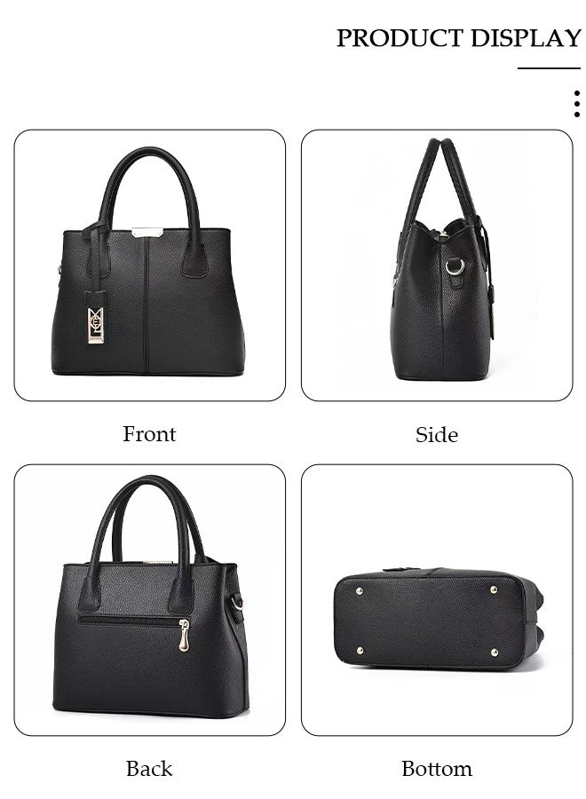 DUNISO Elegant Women's Handbag with Removable Shoulder Strap Large Capacity Tote Shoulder Bag Fashion Ladies Satchel Bag for Office Travel Daily Bag - Image 5