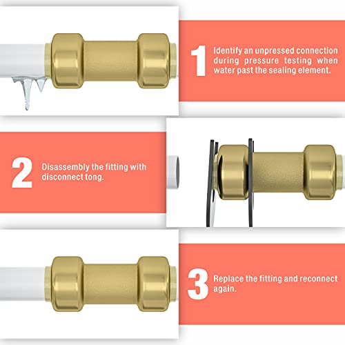 IWISS iCrimp Push-Fit Disconnect Tong Tool for Easily Removing Push-to-Connect Fittings(1/2-in, 3/4-in, 1-in), Multi-Sized Removal Tool For Push Fit Fittings - Image 5