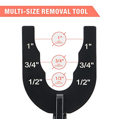 IWISS iCrimp Push-Fit Disconnect Tong Tool for Easily Removing Push-to-Connect Fittings(1/2-in, 3/4-in, 1-in), Multi-Sized Removal Tool For Push Fit Fittings - Image 3