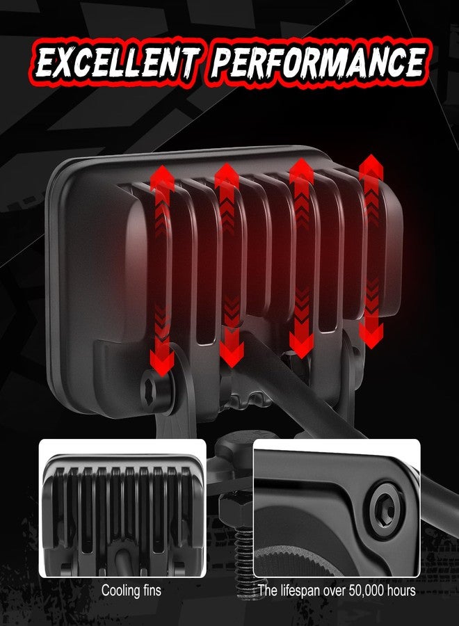 Auto Power Plus SAE LED Fog Light DOT Approved Driving Light Pods 3 Inch LED Pods Off Road Cube Lights 2PCS Street Legal Bumper Backup Fog Lights For Truck Pickup Motorcycle ATV UTV Boat - Image 3