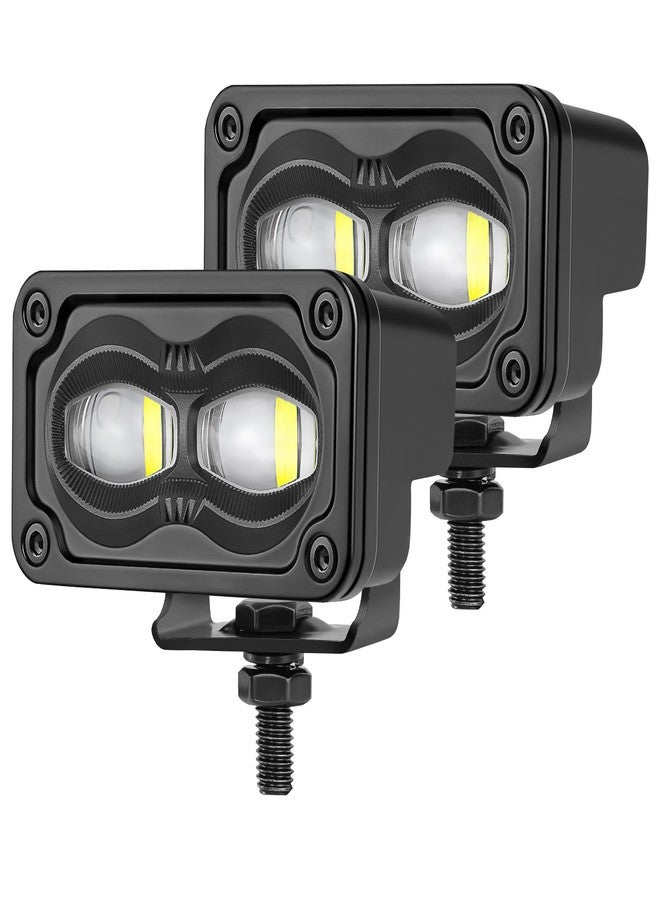 Auto Power Plus SAE LED Fog Light DOT Approved Driving Light Pods 3 Inch LED Pods Off Road Cube Lights 2PCS Street Legal Bumper Backup Fog Lights For Truck Pickup Motorcycle ATV UTV Boat - Image 1