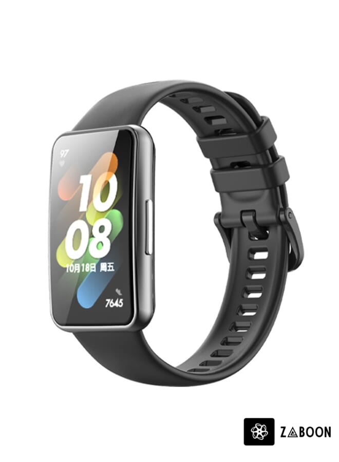 Zaboon Huawei Band 7 / Honor Band 7 Pure Color Silicone Watch Band - Image 1
