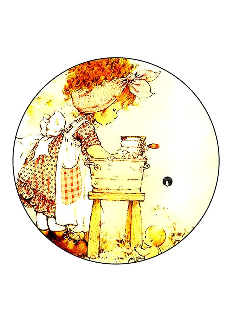 RKN Vintage Art Printed Fridge Magnet  Multicolour - Image 1