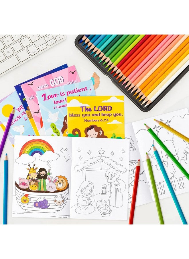 ANGOLIO 24Pcs Christian Religious Coloring Books Bulk For Kids Diy Art Drawing Book For Sunday School Prizes Back To School Classroom Rewards Church Activity Carnival Party Favors 6 Styles - Image 5