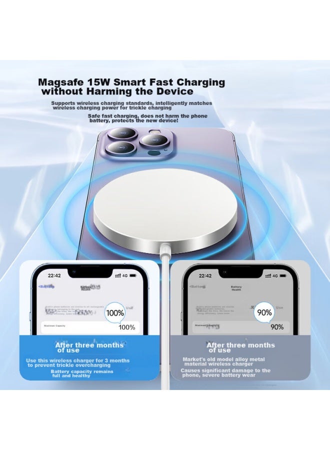 KOVOL Kewo Compatible Apple 15 Wireless Charger Set, Magsafe 15w Magnetic Fast Charging, Suitable For Iphone 16/14 Pro Max/13/12 Plus, Compatible With Xiaomi Phones - Image 5