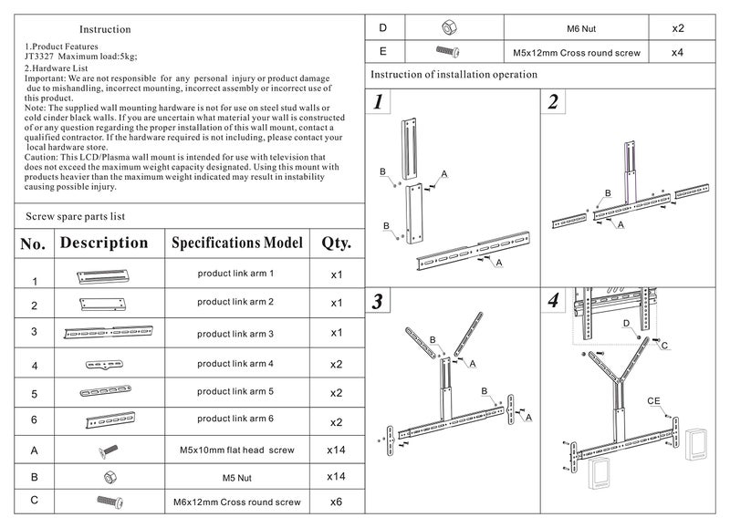 ZIPP Soundbar Wall/TV mountable Simple Bracket - Image 5