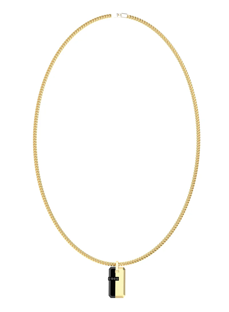 جس Eclipse Noir Non-Logo Necklace