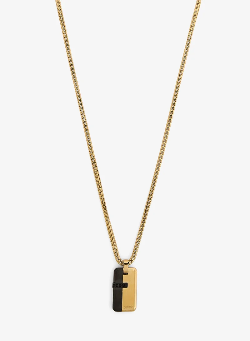GUESS Eclipse Noir Non-Logo Necklace