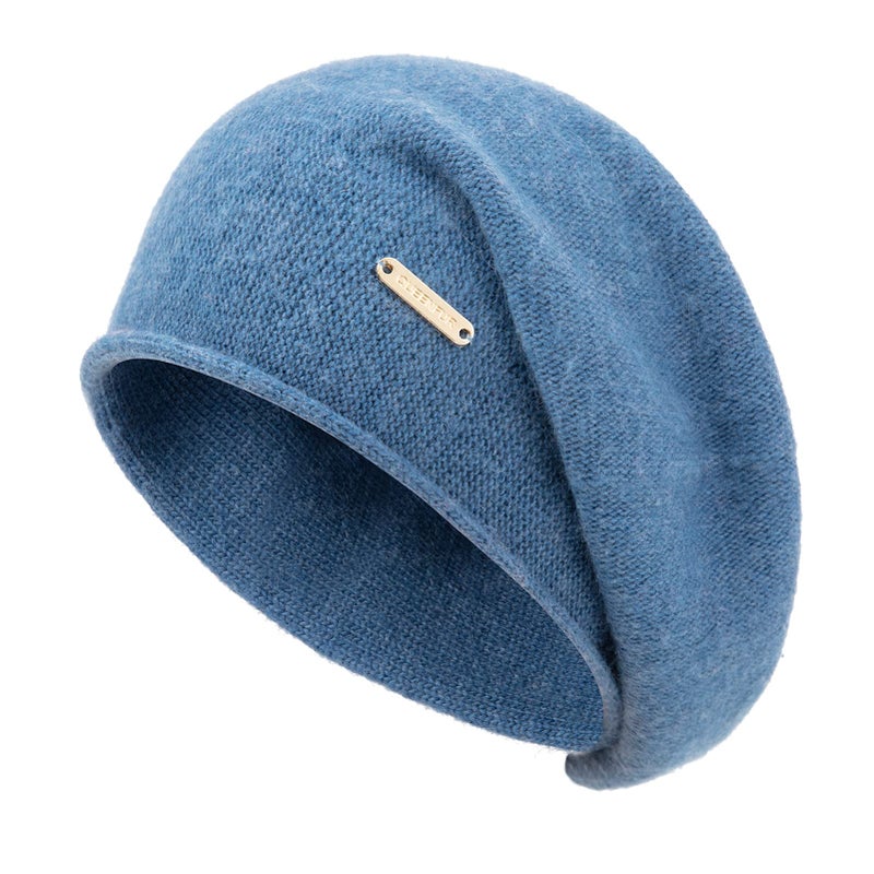 QUEENFUR Knit Slouchy Beanie Hats for Women Cashmere Ski Cap Knitted Wool Soft Warm Winter Hat - Image 1