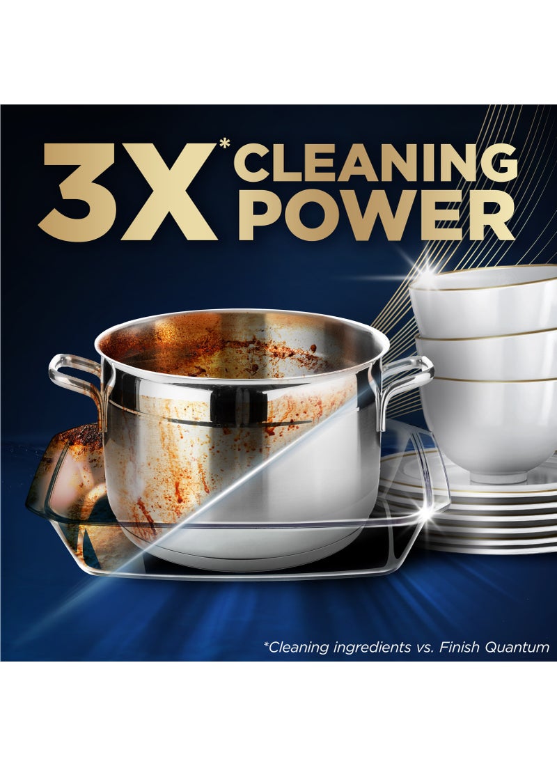 Finish Powerball Ultimate Plus Infinity Shine Lemon Fragrance Dishwasher Detergent 2 x 14 Tabs - Image 2