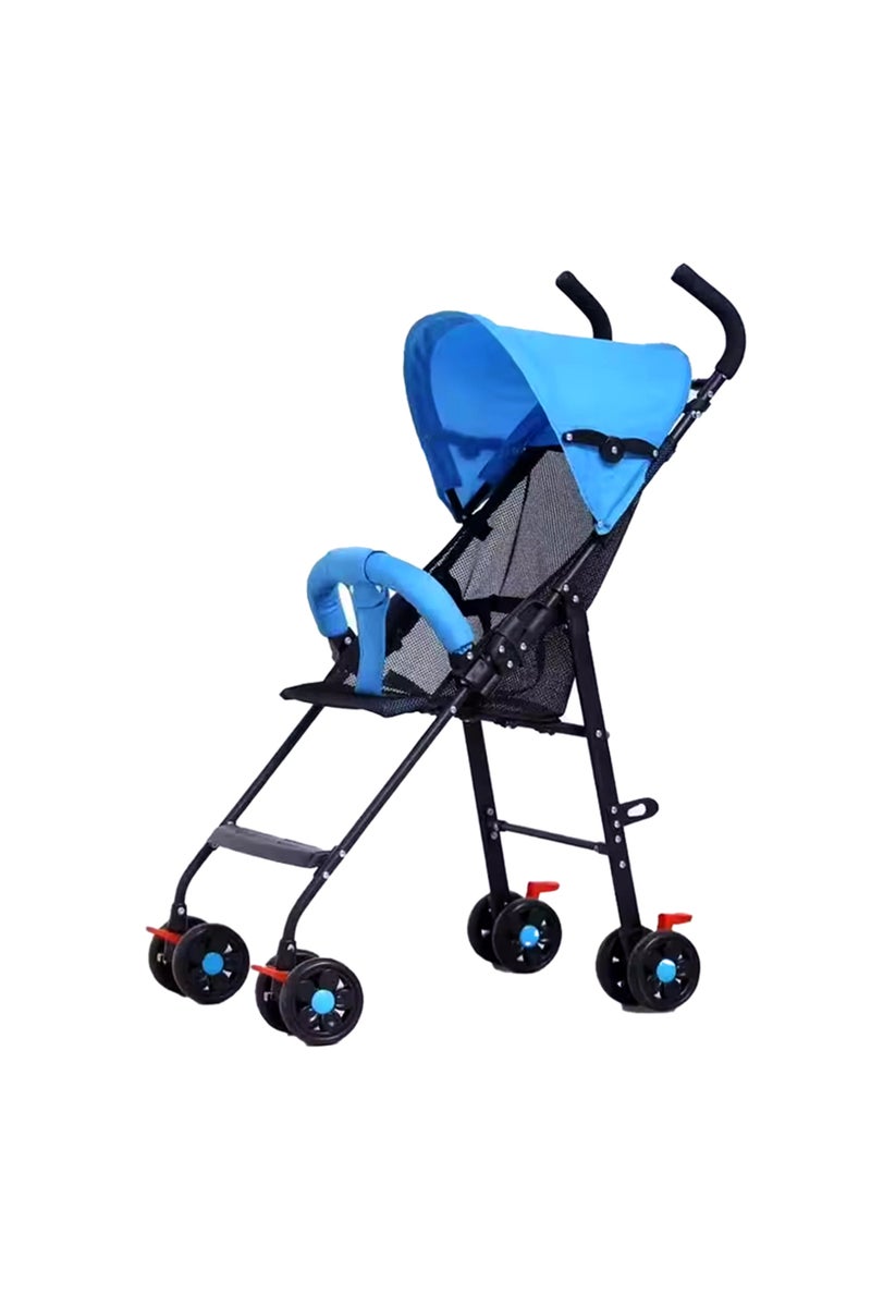 Star Babies - Light Weight Foldable Baby Stroller - Blue - Image 1