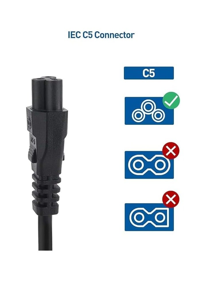 UK Power Cable, 3-Pin Fused Lead, 220V Compatible for Laptop, TV, Monitor, Printer, Black  - Image 2
