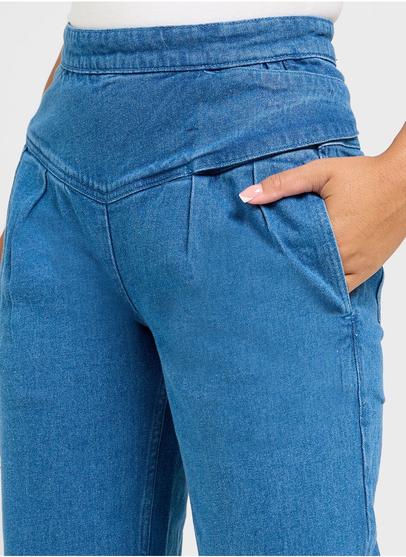 Ginger Pleat Detail Jeans  - Image 4