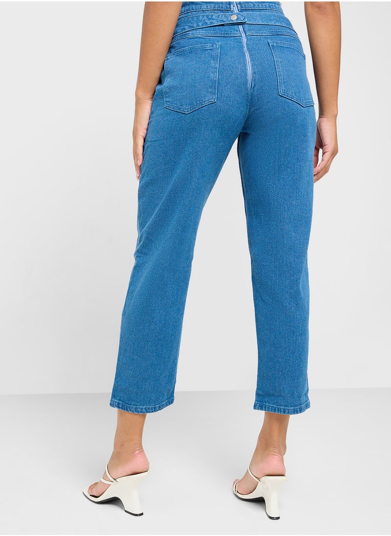 Ginger Pleat Detail Jeans  - Image 3
