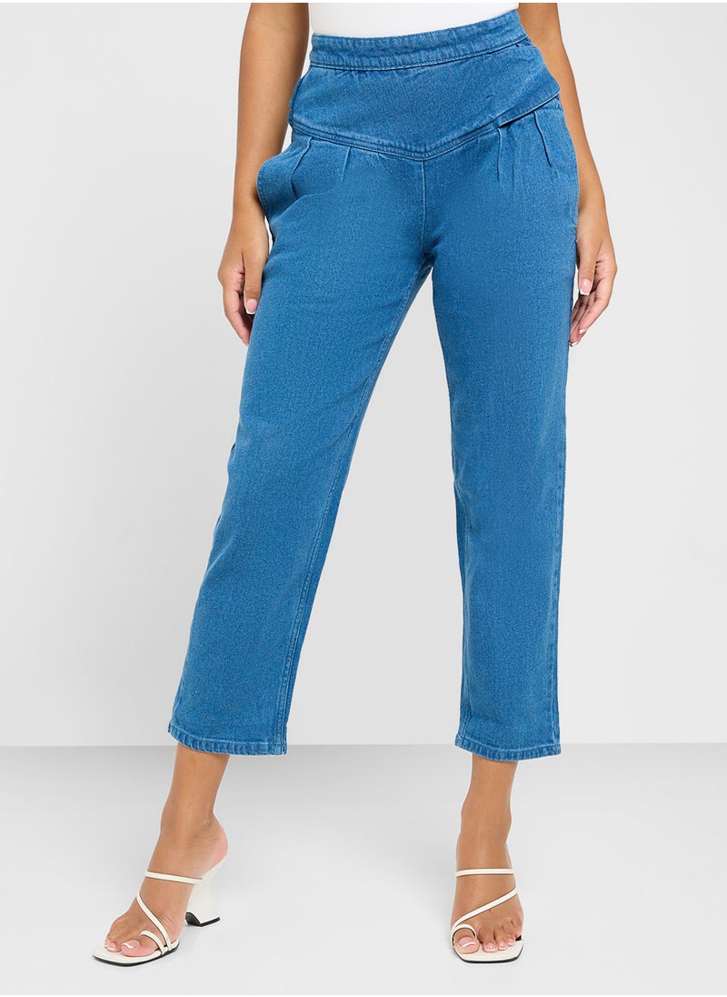 Ginger Pleat Detail Jeans  - Image 2