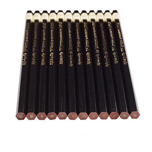 Tombow MONO Drawing Pencil (6B, 5B, 4B, 3B, 2B, B, HB, F, H, 2H, 3H, 4H) -12 Assorted Pencils (MONO With Free MONO KNOCK Eraser) - Image 4