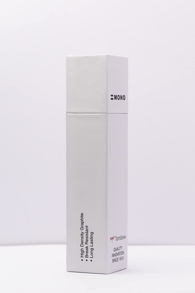 Tombow MONO Drawing Pencil (6B, 5B, 4B, 3B, 2B, B, HB, F, H, 2H, 3H, 4H) -12 Assorted Pencils (MONO With Free MONO KNOCK Eraser) - Image 1