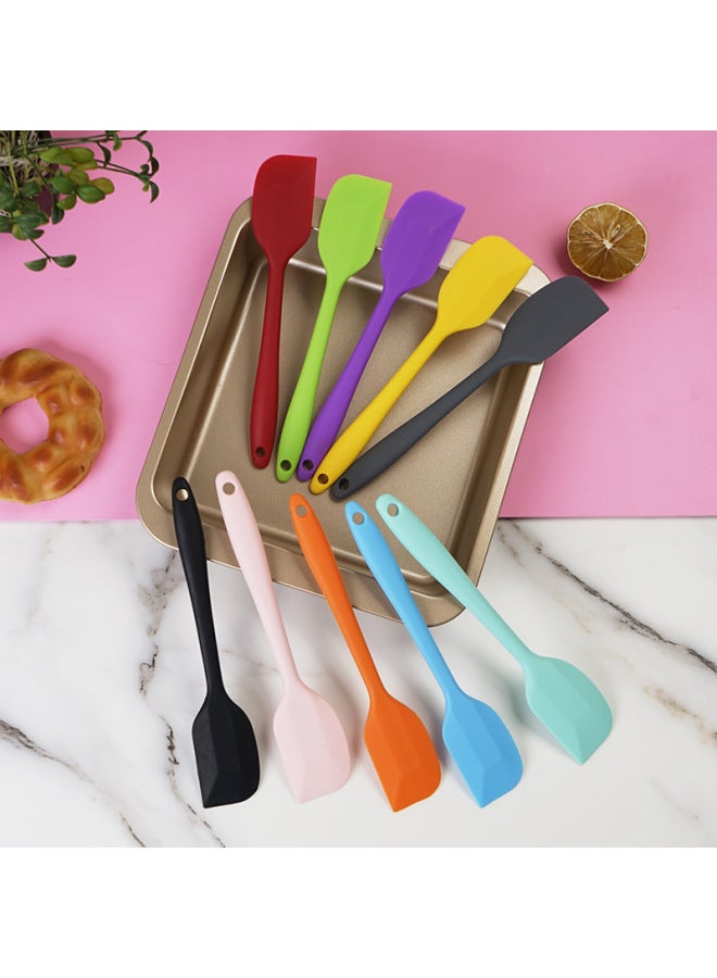Mini Silicone Scraper Kitchen Baking Tools Cake Spatula Food Grade High Temperature Resistant Integrated Cream Scraper-Color:Blue-Specifications:~ 35g(opp Bag) - Image 3