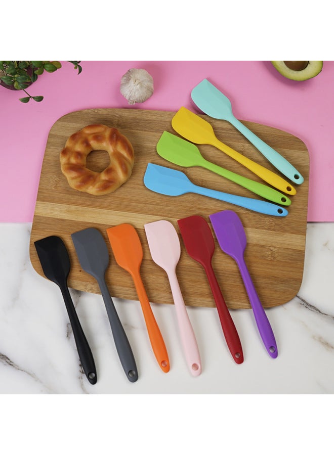 Mini Silicone Scraper Kitchen Baking Tools Cake Spatula Food Grade High Temperature Resistant Integrated Cream Scraper-Color:Blue-Specifications:~ 35g(opp Bag) - Image 2