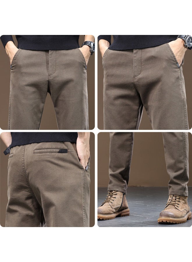 Mark Fairwhale Men's Casual Pants Spring New Fashion Slightly Stretchy Light Business Versatile Straight-leg Trendy Comfortable Trousers
