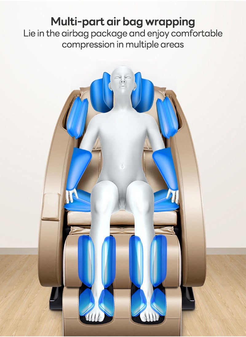 Glanfen （5 Years Warranty）Massage Chair, Full Body Zero Gravity Massage Chair with Advanced Air Bag Massages,Back Heating, Bluetooth Speaker, Adjustable Intensity and Safety Features（Comes with remote control） (Black)  - Image 4
