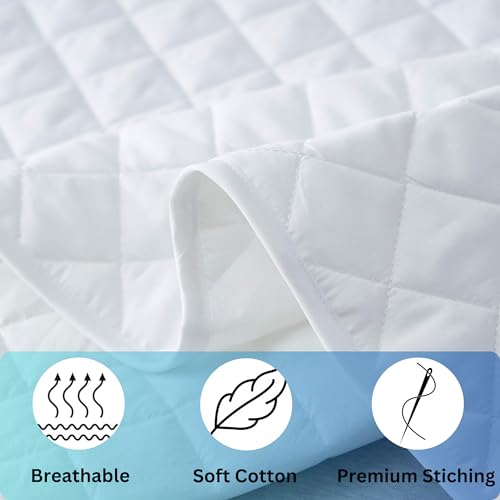 AJISH Super King Size Mattress Cover - 100% Waterproof Mattress Protector - Polycotton Fitted Style Elastic Bed Cover - Soft & Breathable - Easy Care (Super King - 78X84 inch | 6.5X7 feet, Gray) - Image 5