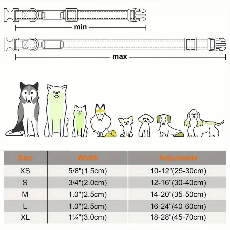 Custom Black Personalized Dog Nylon Collar With Id Pendant Tag For Outdoor Pet Accessories And Gift Xs Size - Image 2
