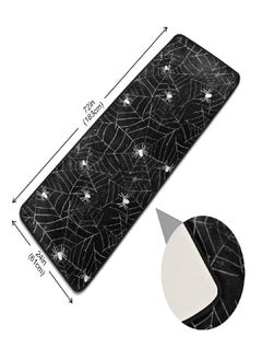 ALAZA ALAZA Halloween Black and White Grunge Background with Spiderwebs Runner Area Rug Non Slip Floor Mat for Hallway Entryway Living Room Bedroom Dorm Home Decor 72x24 inches  - Image 1